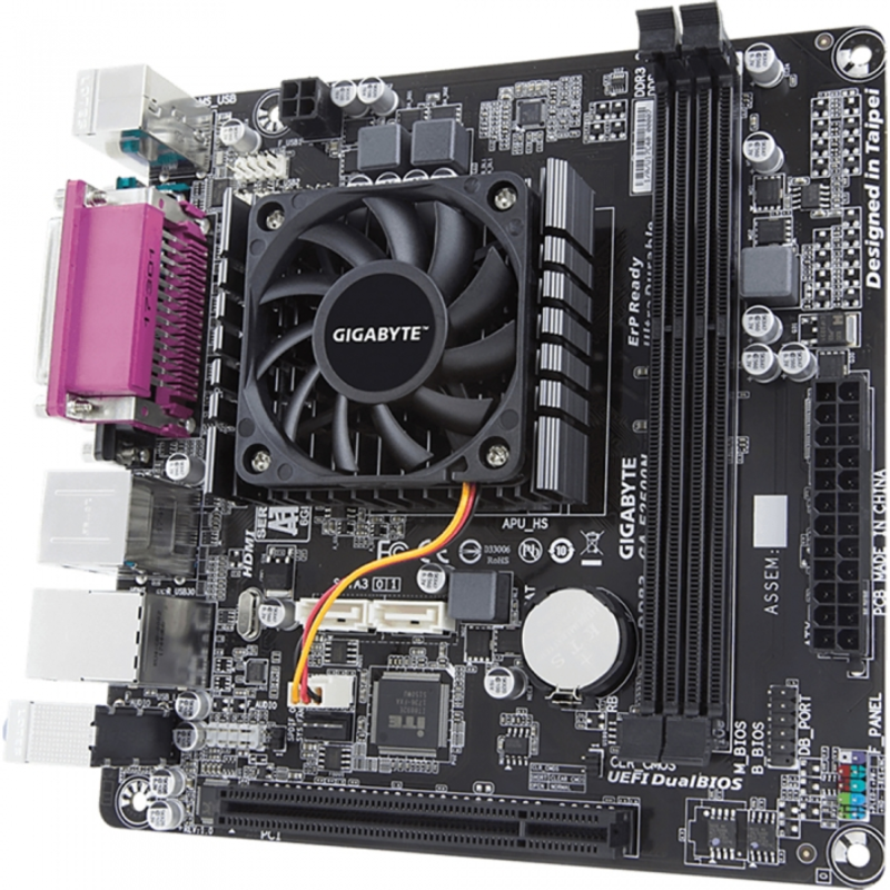 Материнская плата Gigabyte GA-E2500N с интегрированным процессором