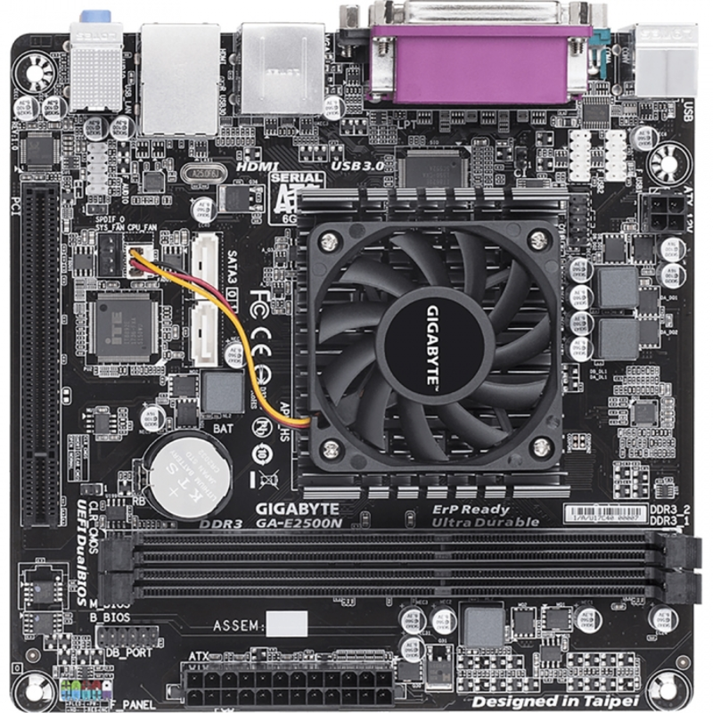 Материнская плата Gigabyte GA-E2500N с интегрированным процессором