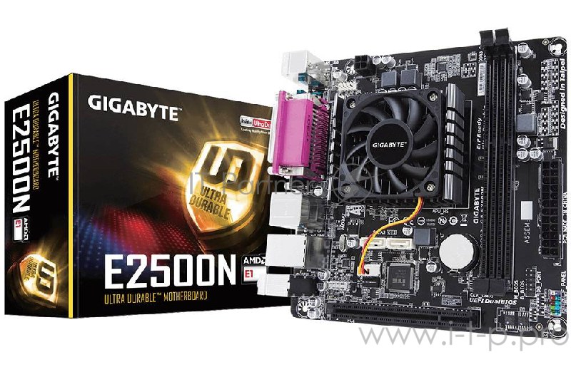 Материнская плата Gigabyte GA-E2500N с интегрированным процессором