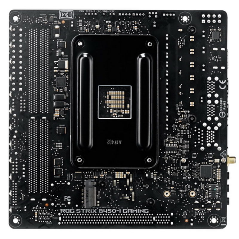 Материнская плата ROG STRIX B450-I GAMING материнская плата форм-фактора mini-ITX сокет AM4 чипсет AMD B450 2 слота DDR4 DIMM, 2133-3600 МГц разъемы SATA: 6 Гбит/с - 4 Wi-Fi 802.11ac, Bluetooth, RTL {6}