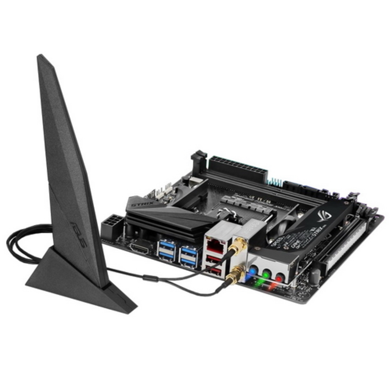 Материнская плата ROG STRIX B450-I GAMING материнская плата форм-фактора mini-ITX сокет AM4 чипсет AMD B450 2 слота DDR4 DIMM, 2133-3600 МГц разъемы SATA: 6 Гбит/с - 4 Wi-Fi 802.11ac, Bluetooth, RTL {6}