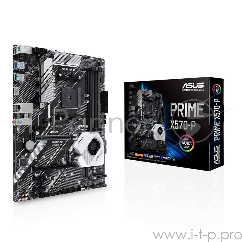 Материнская плата Asus PRIME X570-P Soc-AM4 AMD X570 4xDDR4 ATX AC`97 8ch(7.1) GbLAN RAID+HDMI