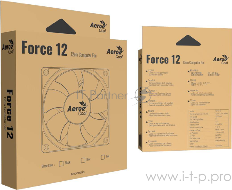 Вентилятор Aerocool Force 12 Black