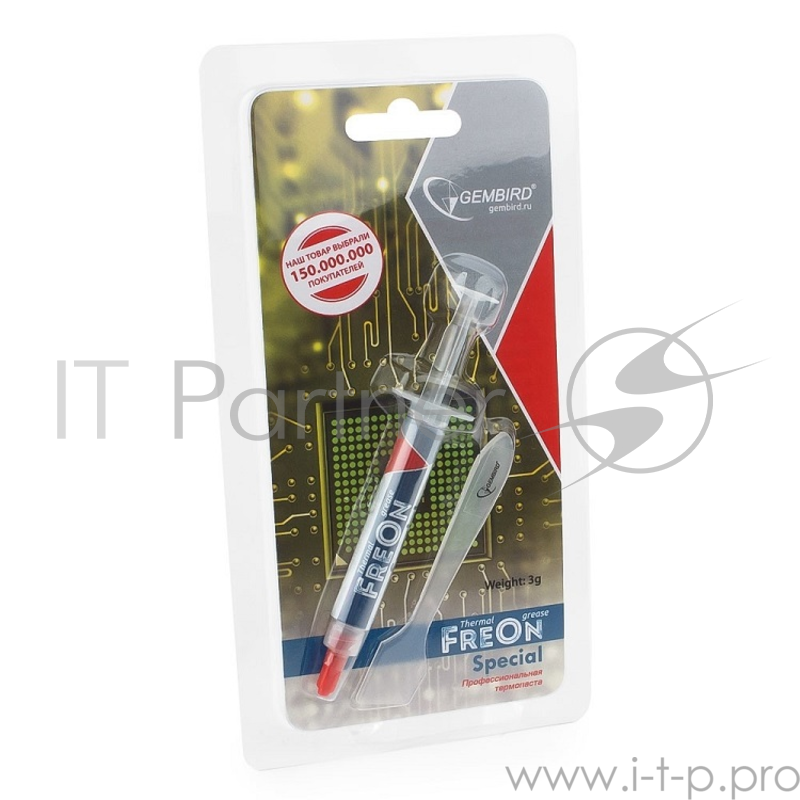 Термо паста Gembird FreOn Special GF-11-3 для радиаторов, 3гр, шприц