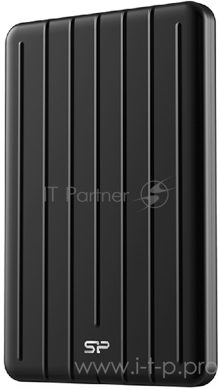 Накопитель External SSD Silicon Power 512Gb Bolt B75 Pro <SP512GBPSD75PSCK> (USB 3.1 Gen2 Type C, 520/450Mbs, противоударный MIL-STD 810G, 124х82х12mm, 85g) Black