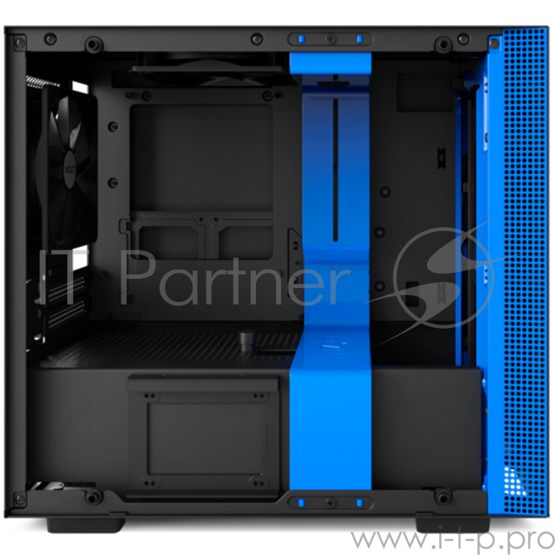 Компьютерный корпус NZXT CA-H200B-BL H200 MINI-ITX MATTE BLACK/BLUE