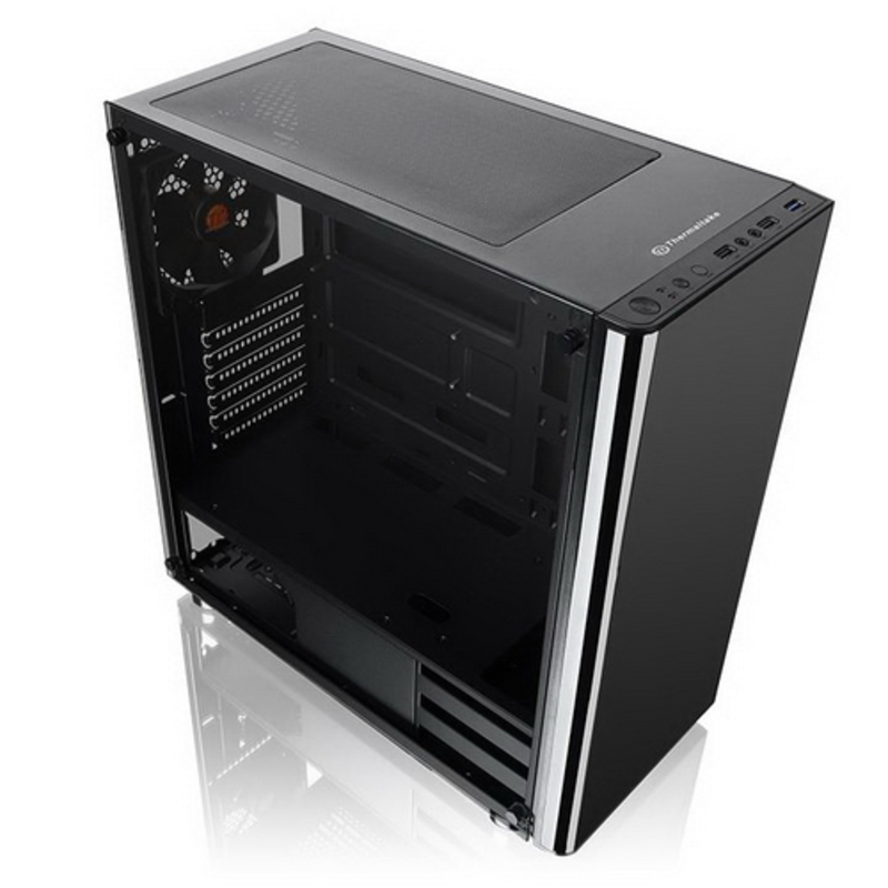 Корпус Thermaltake V200 TG (CA-1K8-00M1WN-00) ATX / win / black / no PSU / Tempered Glass