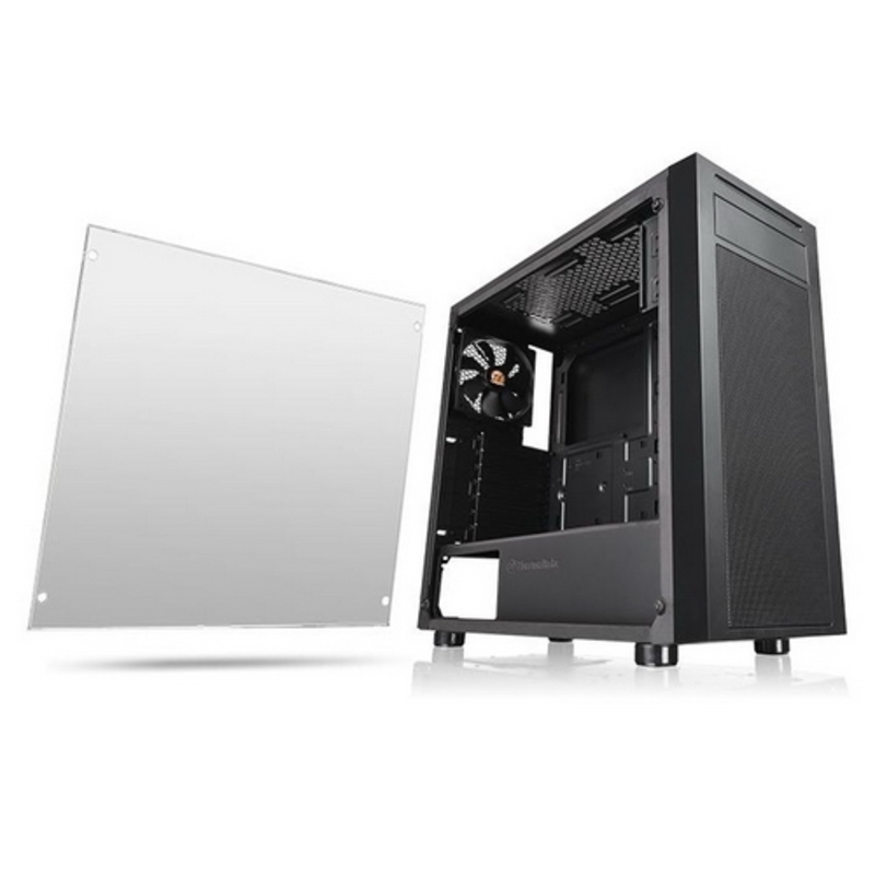 Корпус Thermaltake Versa J22 TG (CA-1L5-00M1WN-00) ATX / win / black / no PSU / Tempered Glass