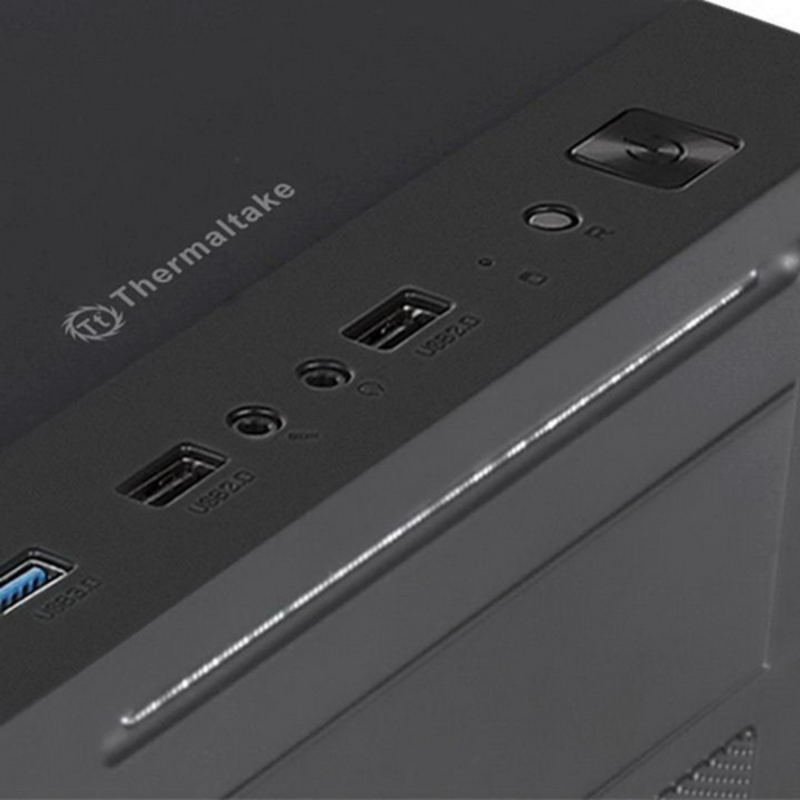 Корпус Thermaltake Versa J22 TG (CA-1L5-00M1WN-00) ATX / win / black / no PSU / Tempered Glass