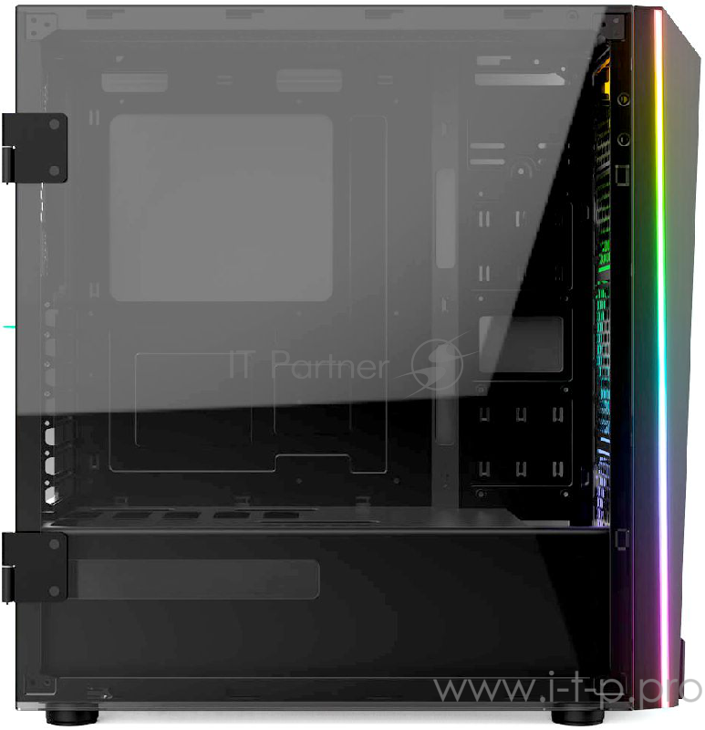 Игровой корпус Gamdias TALOS M1A чёрный (ATX, закаленное стекло, RGB fan 2x120 мм, 2xUSB 3.0, 2xUSB 2.0, HD Audio)