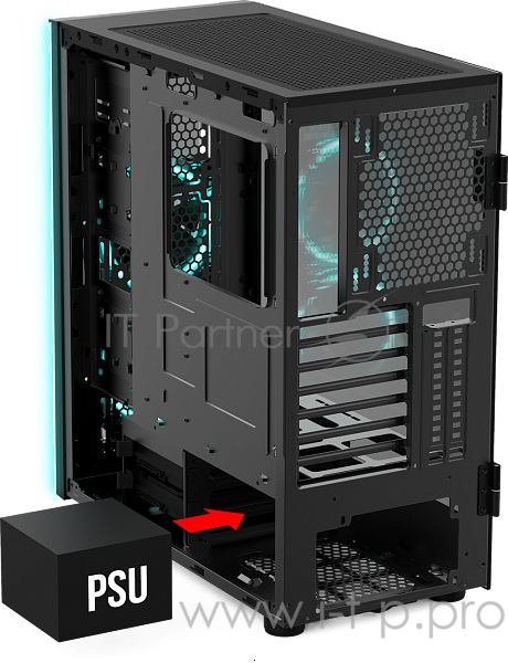 Игровой корпус Gamdias TALOS M1A чёрный (ATX, закаленное стекло, RGB fan 2x120 мм, 2xUSB 3.0, 2xUSB 2.0, HD Audio)