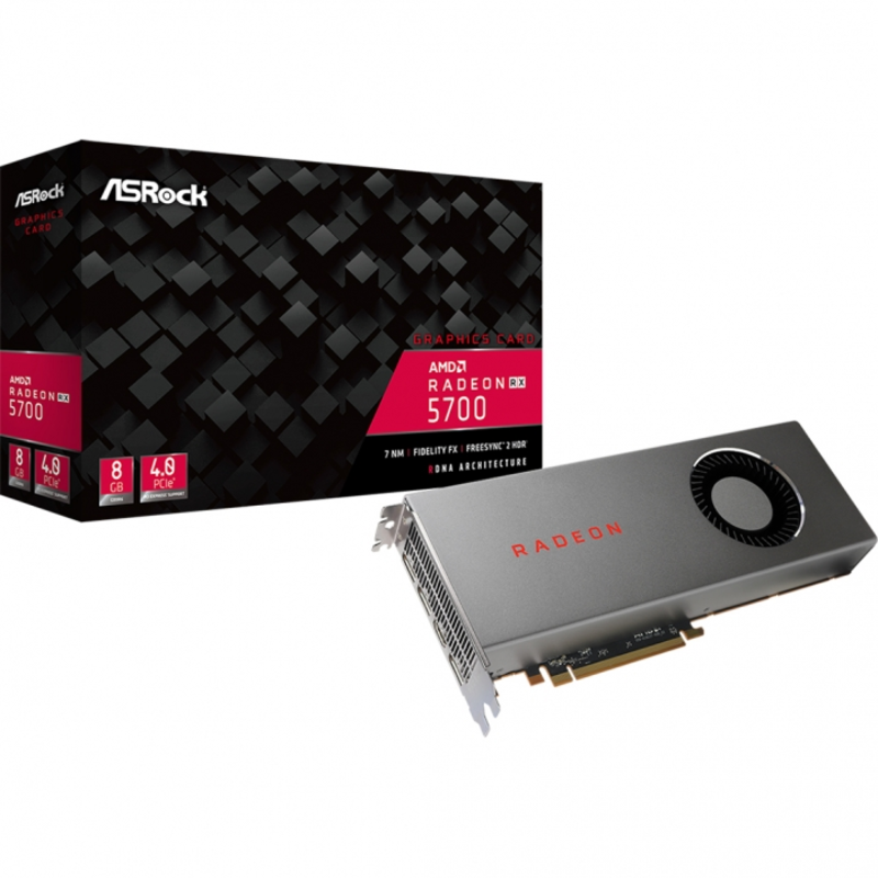 Видеокарта PCIE16 RX 5700 8GB GDDR6 RADEON RX 5700 8G ASROCK