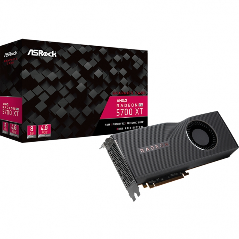 Видеокарта PCIE16 RX 5700 XT 8GB RADEON RX 5700 XT 8G ASROCK