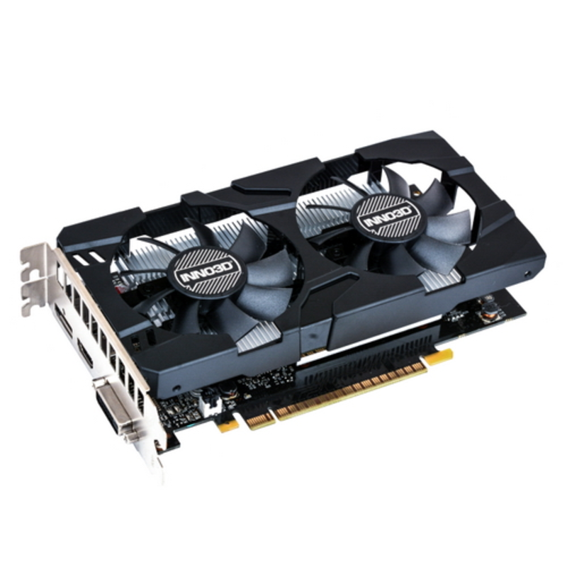 Видеокарта Inno3D Inno3D GeForce GTX 1050 Ti Twin X2 (1290Mhz / 7Gbps) / 4GB GDDR5 / 128-bit / DP+HDMI+DVI / AK0019 / GP107F6590
