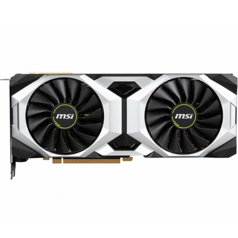 Видеокарта MSI PCI-E RTX 2080 SUPER VENTUS OC nVidia GeForce RTX 2080SUPER 8192Mb 256bit GDDR6 1830/15500/HDMIx1/DPx3/HDCP Ret