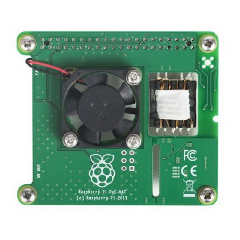 Плата Power Over Ethernet (POE) Raspberry Pi PoE HAT for Raspberry Pi, (173-5595)