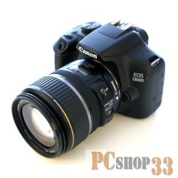 Цифровая фотокамера Canon EOS 1300D KIT черный {18Mpix 18-55mm f/3.5-5.6 DC III 3