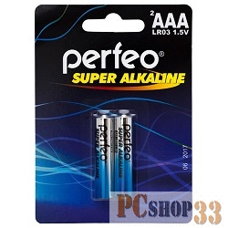 Батарейка Perfeo LR03/2BL Super Alkaline (2 шт. в уп-ке)