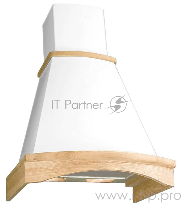 Вытяжка каминная Elikor Ротонда 50П-650-П3Л бежевый/неокрашенный дуб управление: ползунковое (1 мотор)