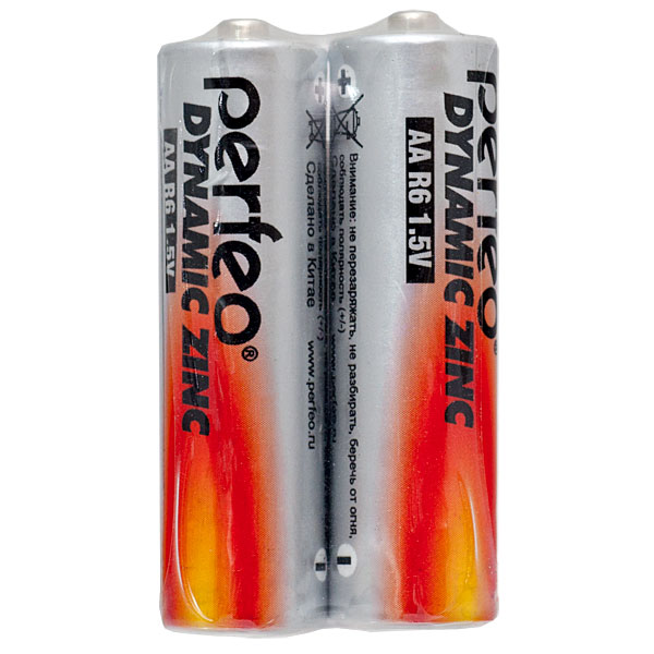 Батарейка Perfeo R6/2SH Dynamic Zinc (2 шт. в уп-ке)