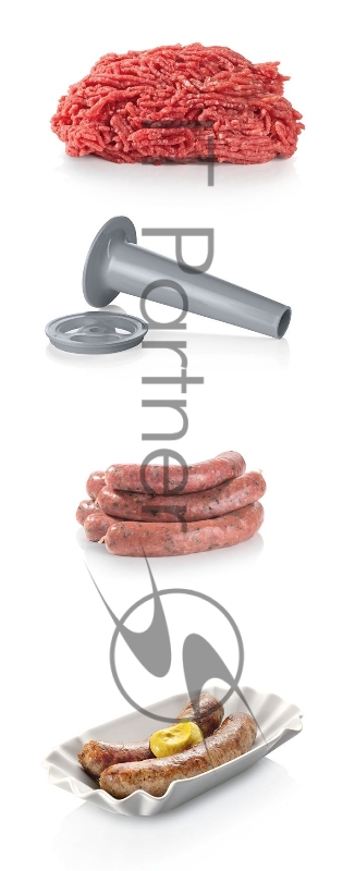 Мясорубка Bosch ProPower MFW66020 1800Вт белый/серый