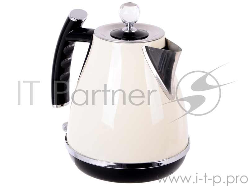 Чайник электрический UNIT UEK-263, сталь, цветная эмаль, цвет - Бежевый, 1.7л., 2000Вт.