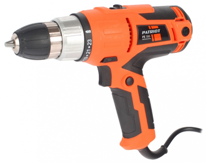 Дрель, Шуруповерт PATRIOT FS 306 Дрель-шуруповерт сетевая 120301402 { 300 Вт, 10 мм, 1.2 кг }