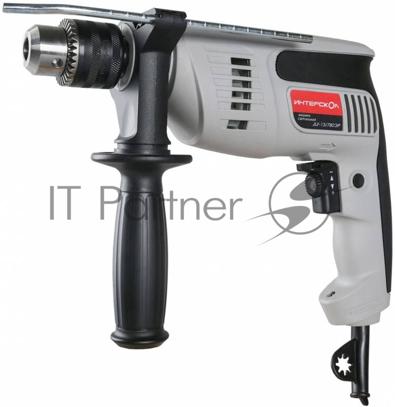 Дрель, Шуруповерт ИНТЕРСКОЛ ДУ-13/780ЭР дрель ударная 56.1.3.00/421.1.0.00 {780Вт,ВЗП-13мм,2700о/м,2 режим,реверс,2кг}