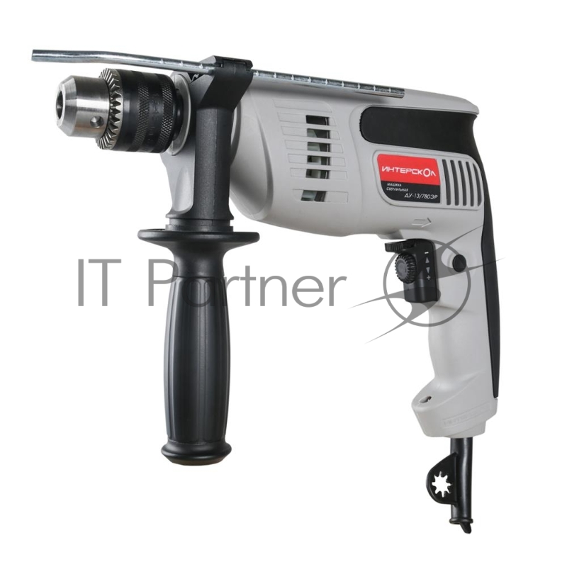 Дрель, Шуруповерт ИНТЕРСКОЛ ДУ-13/780ЭР дрель ударная 56.1.3.00/421.1.0.00 {780Вт,ВЗП-13мм,2700о/м,2 режим,реверс,2кг}