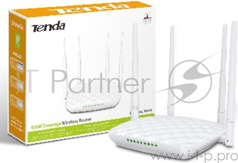 Сетевое оборудование TENDA FH456(V2.0) N300 300Mbps,4X5dbi fixed Antennas,1X100Mbps WAN, 3x100Mbps LAN,,WiFi On/Off Switch,powerful wall-penetrating ability,4?range, WISP, Universal Repeater,100mw Highpower