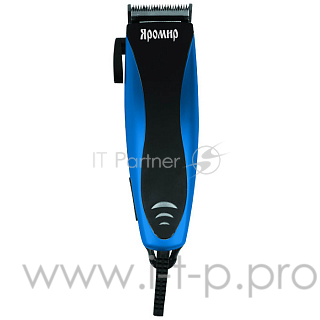 Машинка для стрижки волос ЯРОМИР ЯР-704, черный с синим (24) ( РОССИЯ )