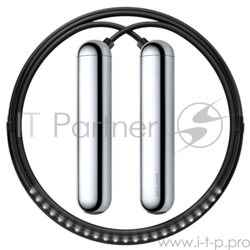 Умная скакалка Smart Rope. Размер M, 258 см. (на рост 165 - 175 см). Цвет хром.
