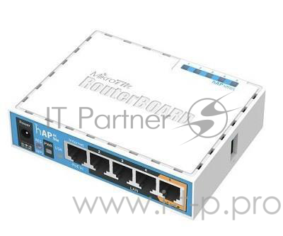 Сетевое оборудование MikroTik RB952Ui-5ac2nD hAP ac Lite Роутер 2.4+5 ГГц, 802.11a/b/g/n/ac, MIMO 2x2, 5x Ethernet