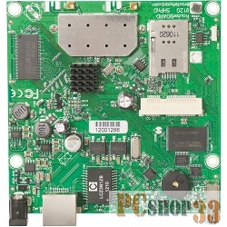 Сетевое оборудование MikroTik RB912UAG-5HPnD 912UAG with 600Mhz Atheros CPU, 64MB RAM, 1xGigabit LAN, USB, miniPCIe, built-in 5Ghz 802.11a/n 2x2 two chain wireless, 2xMMCX connectors, RouterOS L4