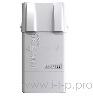 Сетевое оборудование MikroTik RB912UAG-5HPnD-OUT BaseBox 5 (RouterBOARD 912UAG with 600Mhz Atheros CPU, 64MB RAM, 1xGigabit LAN, USB, miniPCIe, built-in 5Ghz 802.11a/n 2x2 two chain wireless with two RP-SMA connectors, Ro