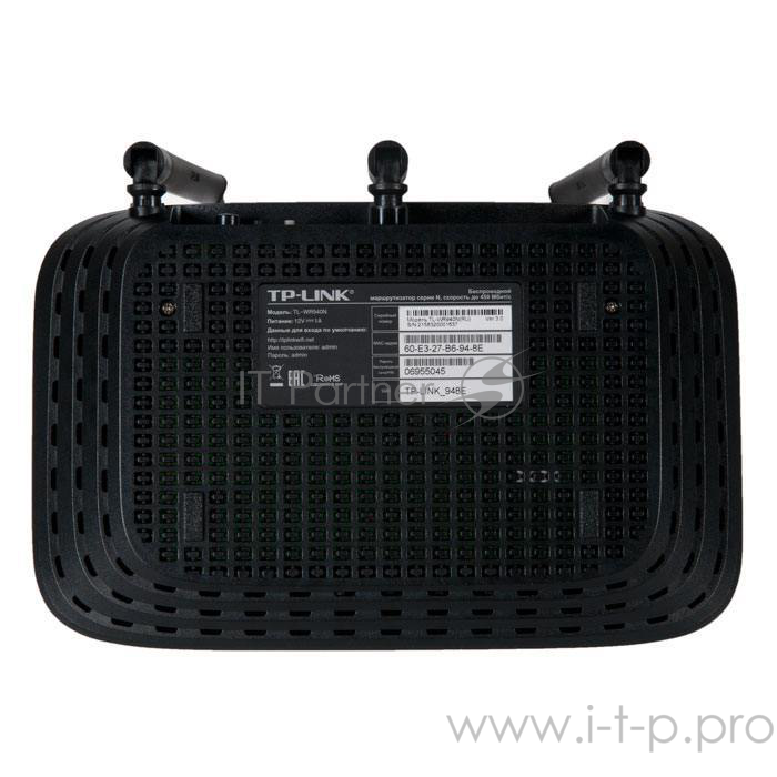 Маршрутизатор беспроводной TP-Link TL-WR940N (TL-WR940N 450M) 10/100BASE-TX
