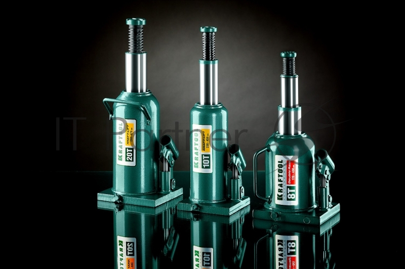 Домкрат KRAFTOOL 43462-16_z01 гидравлический бутылочный kraft-lift сварной 16т 230-455мм