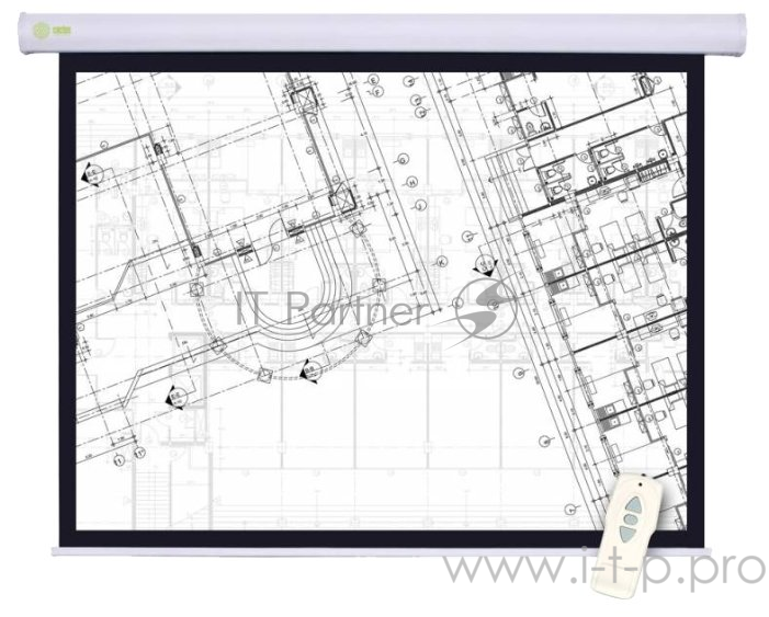 Экраны Cactus Экран Cactus Motoscreen CS-PSM-180x180, 180х180 см, 1:1, настенно-потолочный