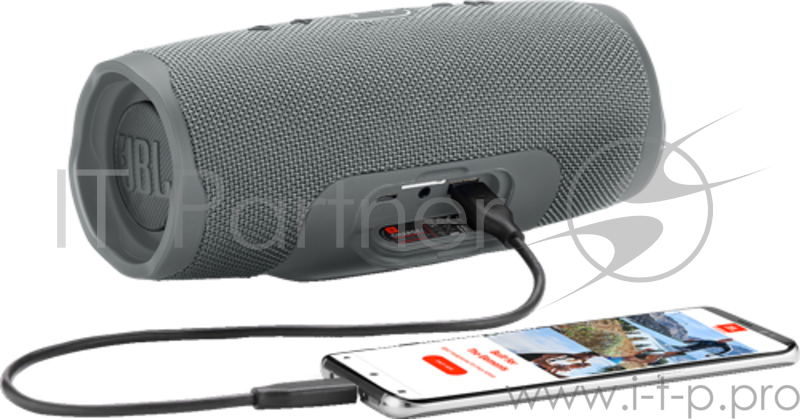 JBL CHARGE4 серый+T110BT синий Комплект портативная акустика+наушники