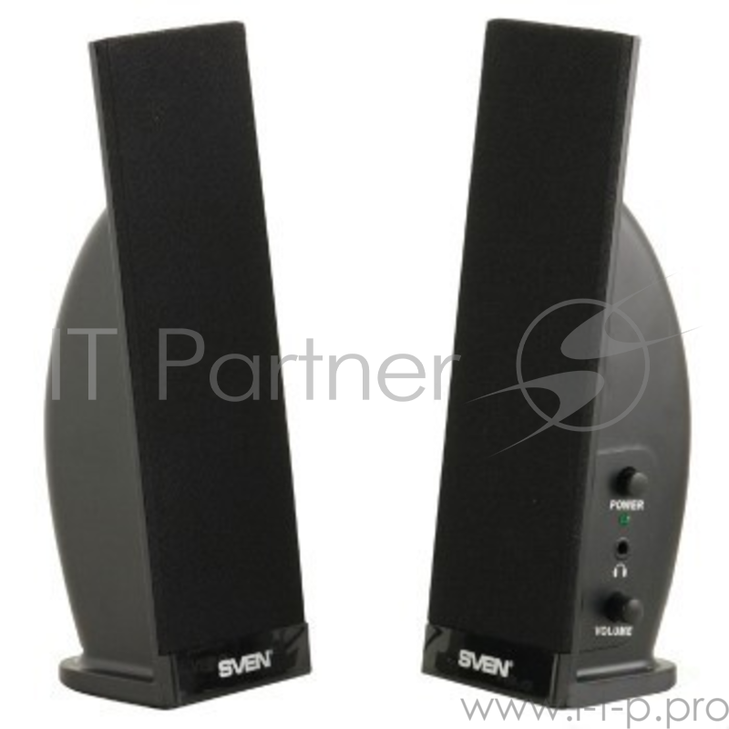 Колонки Sven 230 2.0 черный 4Вт
