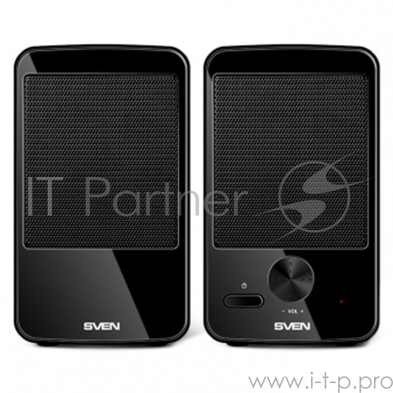 Колонки SVEN 312, черный {2.0, 100 – 20 000 Гц, 4Вт}