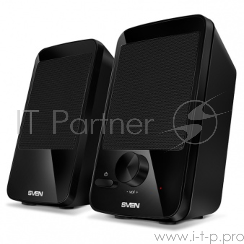 Колонки SVEN 312, черный {2.0, 100 – 20 000 Гц, 4Вт}