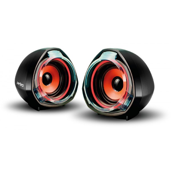 Колонки Perfeo колонки Tam-Tam 2.0, мощность 2х3 Вт (RMS), чёрн, USB (PF-1001)