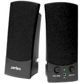 Колонки Perfeo колонки UNO 2.0, мощность 2х3 Вт (RMS), чёрн, USB (PF-210)