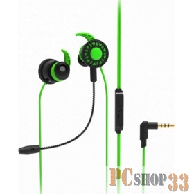 Наушники RITMIX RH-250M black+green