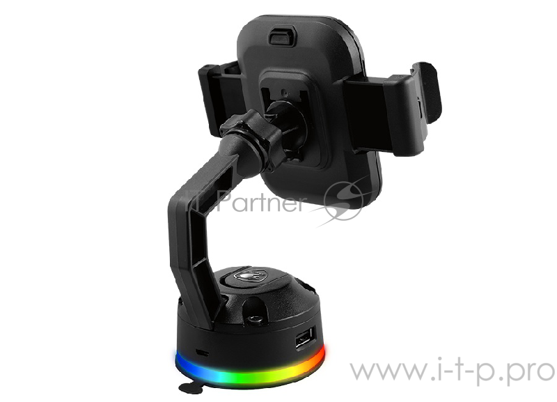 Подставка для смартфона Cougar Bunker M с беспроводной зарядкой (RGB подсветка, 2 x USB, QI)