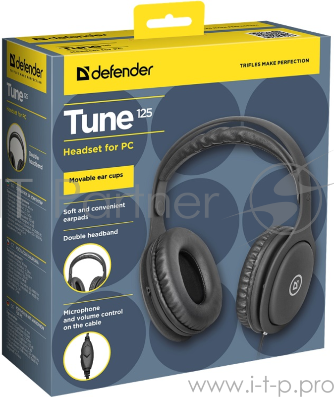 Гарнитура DEFENDER TUNE 125 BLACK 63125