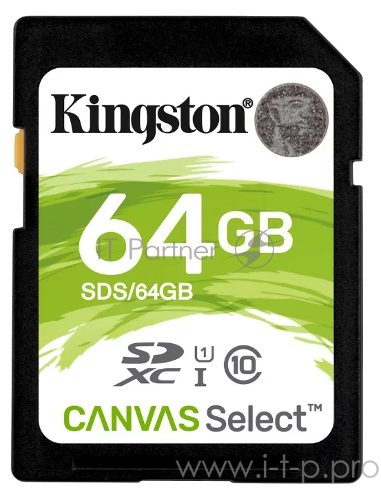 Карта памяти SecureDigital 64Gb Kingston SDS/64GB {SDXC Class 10, UHS-I}