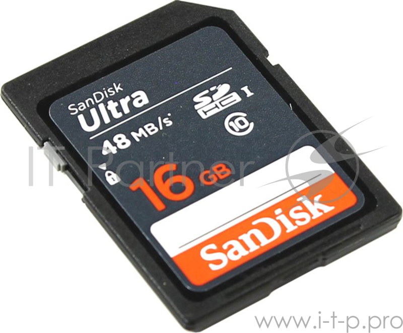 Карта памяти SecureDigital 16Gb SanDisk SDSDUNB-016G-GN3IN {SDHC Class 10, UHS-I}