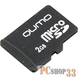 Карта памяти Micro SecureDigital 2Gb MicroSD QUMO QM2GMICSDNA {без адаптера}